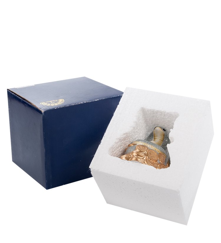 Керамическая фигурка Змея - к богатству Pavone CMS-37/10, фотография в упаковке