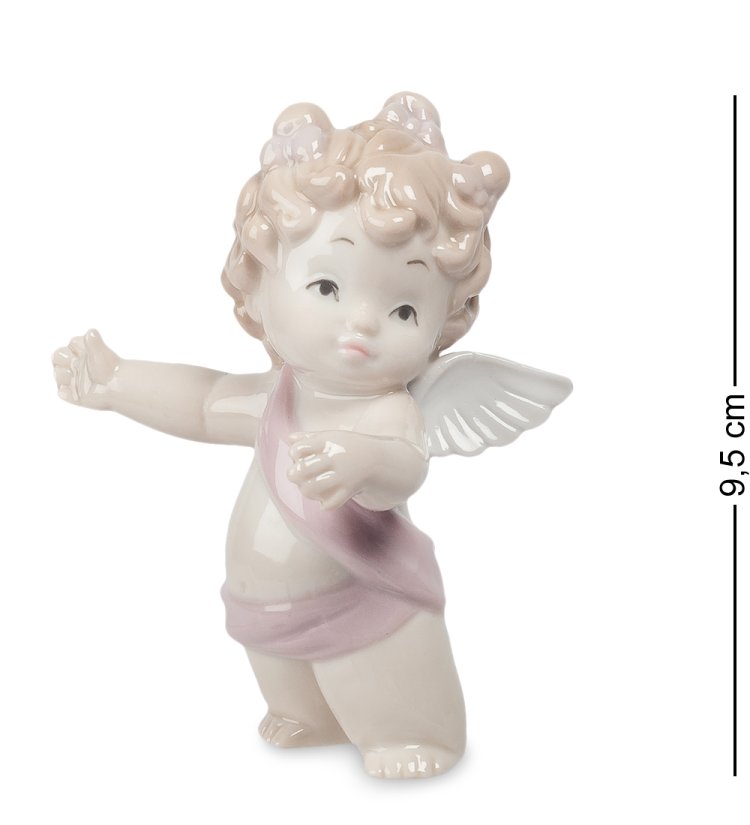 Фигурка из фарфора Амурчик с вытянутыми руками Pavone JP-09/ 1