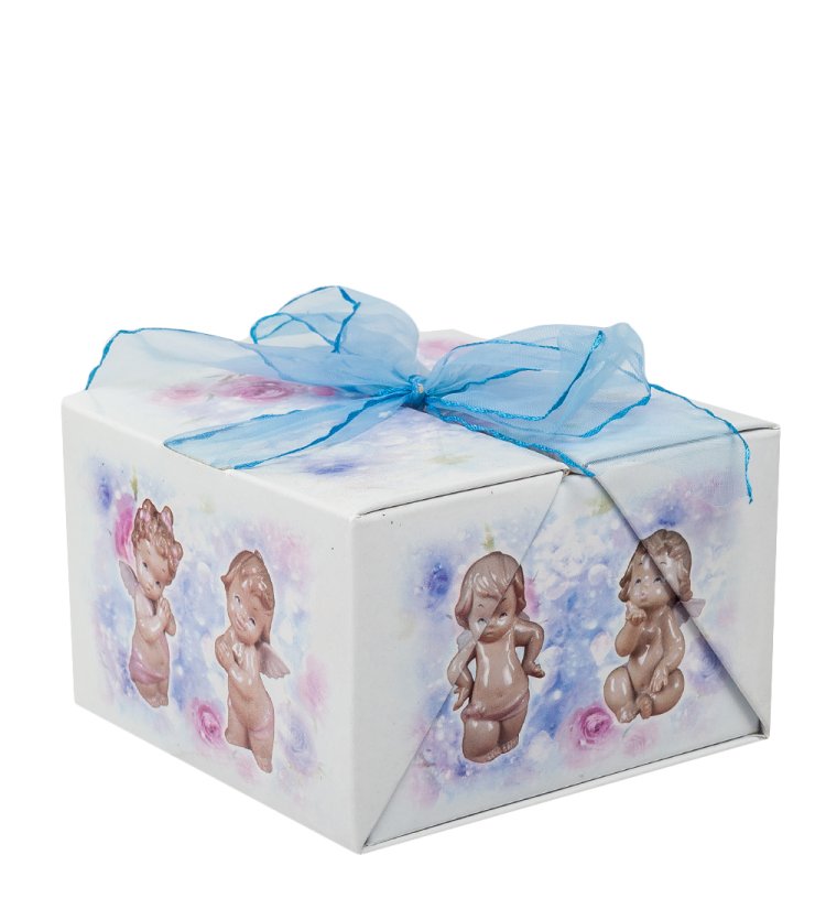 Фигурка из фарфора Амурчик с вытянутыми руками Pavone JP-09/ 1, фотография коробки