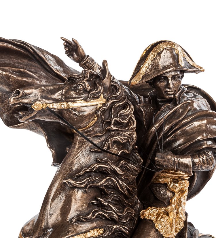 Статуэтка Медный Наполеон на коне Veronese WS-27/ 2, портретный вид