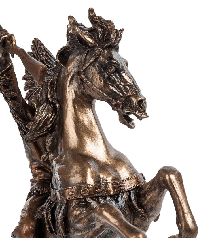 Статуэтка Индеец-победитель на коне Veronese WS-444, конь