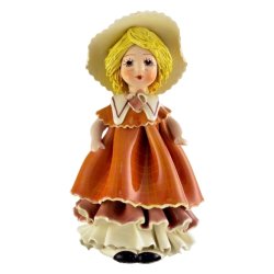 Фарфоровая статуэтка Кукла в желтом