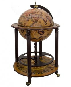 Глобус-бар напольный сфера 45 см
