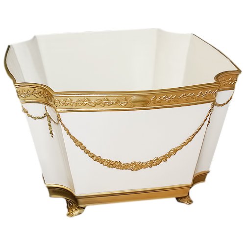 Кашпо из фарфора для цветов Золото в Деталях Cattin 1208/OPP