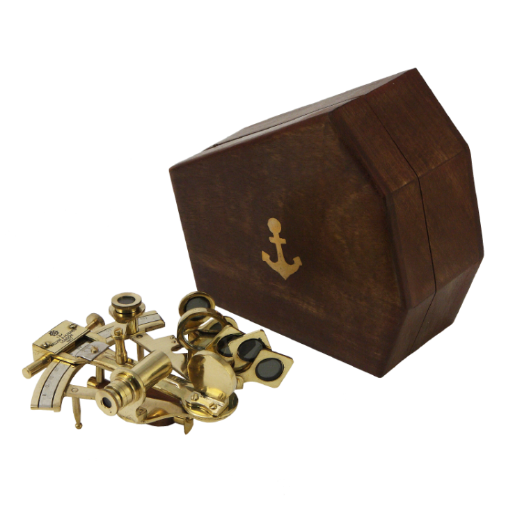 Морской секстант в деревянном футляре Nautical NA-1802-SB