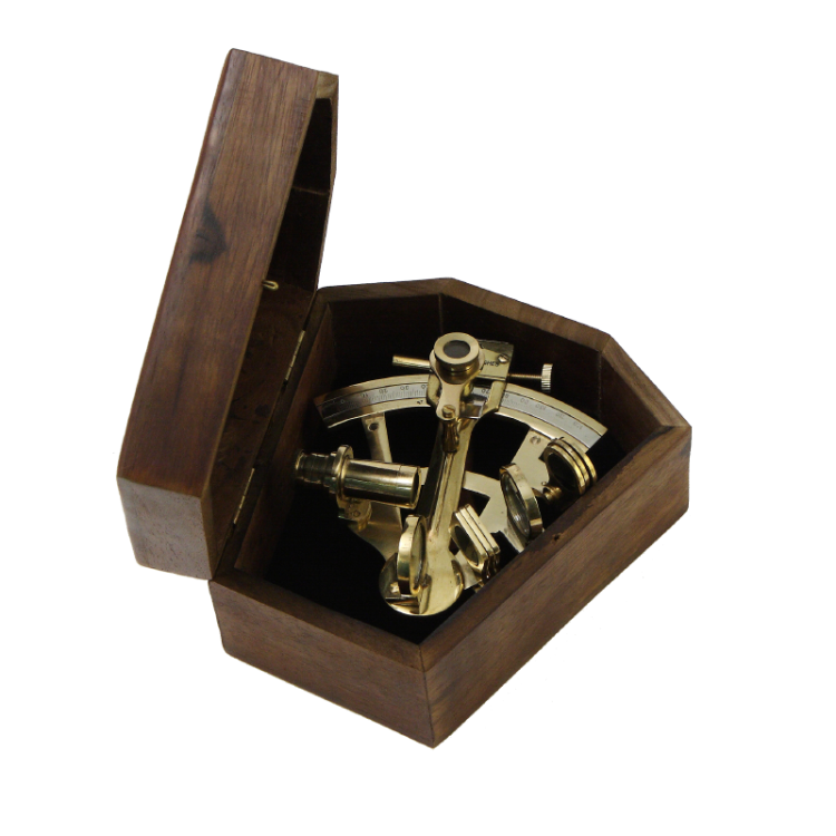 Морской секстант в деревянном футляре Nautical NA-1802-SB, упаковочный вид