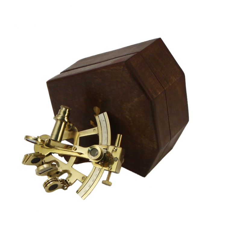 Морской секстант в деревянном футляре Nautical NA-1802-SB, секстант с футляром
