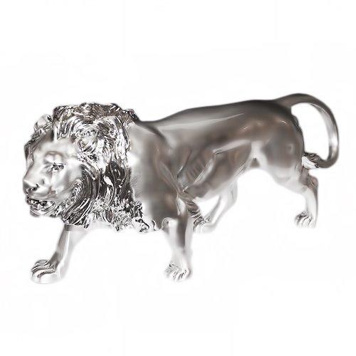 Статуэтка Серебряный Лев на прогулке Euro FAR F405A