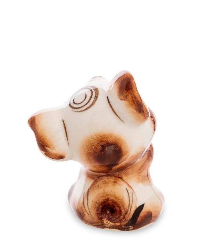 Фигурка Слоненок Цветная гжель ГЛ-583, фотография со спины