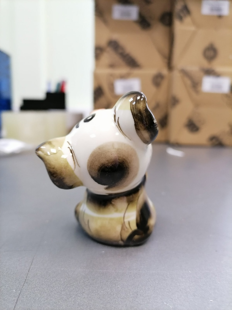 Фигурка Слоненок Цветная гжель ГЛ-583, фото со склада оборотная сторона