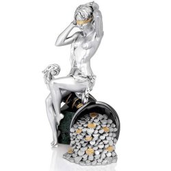 Статуэтка Фортуна на мраморной подставке