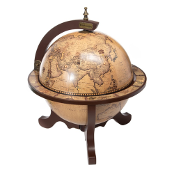 Настольный Глобус-бар с ножками со сферой 33 см