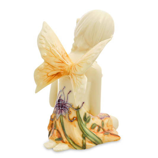 Фигурка из фарфора Девушка-эльф в оранжевом платье Pavone JP-07/14, оборотная сторона