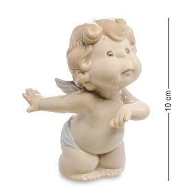 Статуэтка из фарфора Ангелочек карапуз стоит