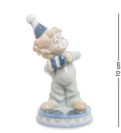Статуэтка из фарфора Маленький клоун с гармошкой