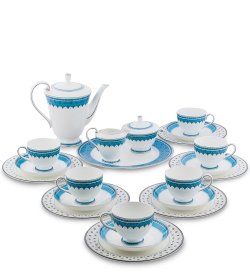 Чайный сервиз на 6 персон с тарелками Византия