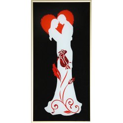 Картина Счастья,любви... c кристаллами Swarovski