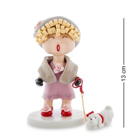 Керамическая статуэтка Леди с собачкой