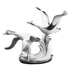 Статуэтка Серебряные летающие гуси