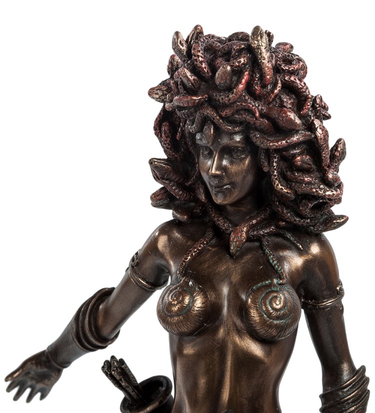 Статуэтка Горгона Медуза Veronese WS-479/ 1, портретный вид