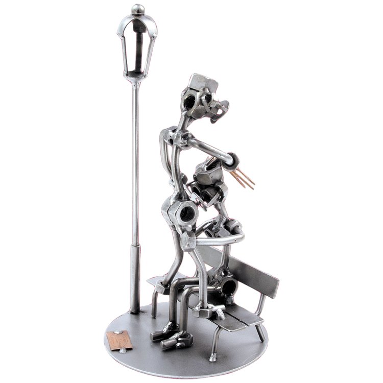 Фигурка из металла Любовь на скамейке 6664 Hinz & Kunst