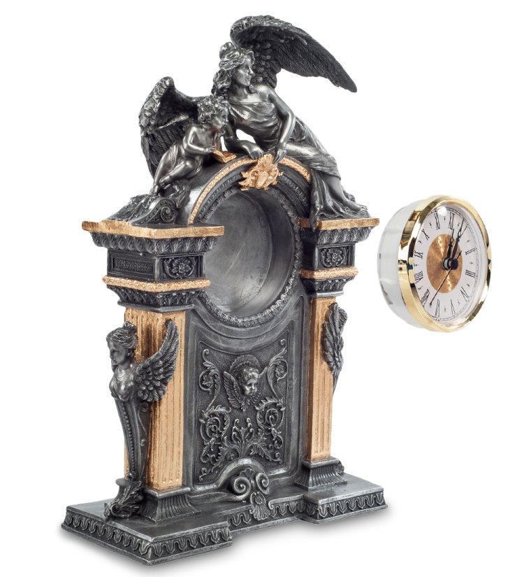 Часы в стиле барокко Ангел и его дитя Veronese WS-608, разборный вид