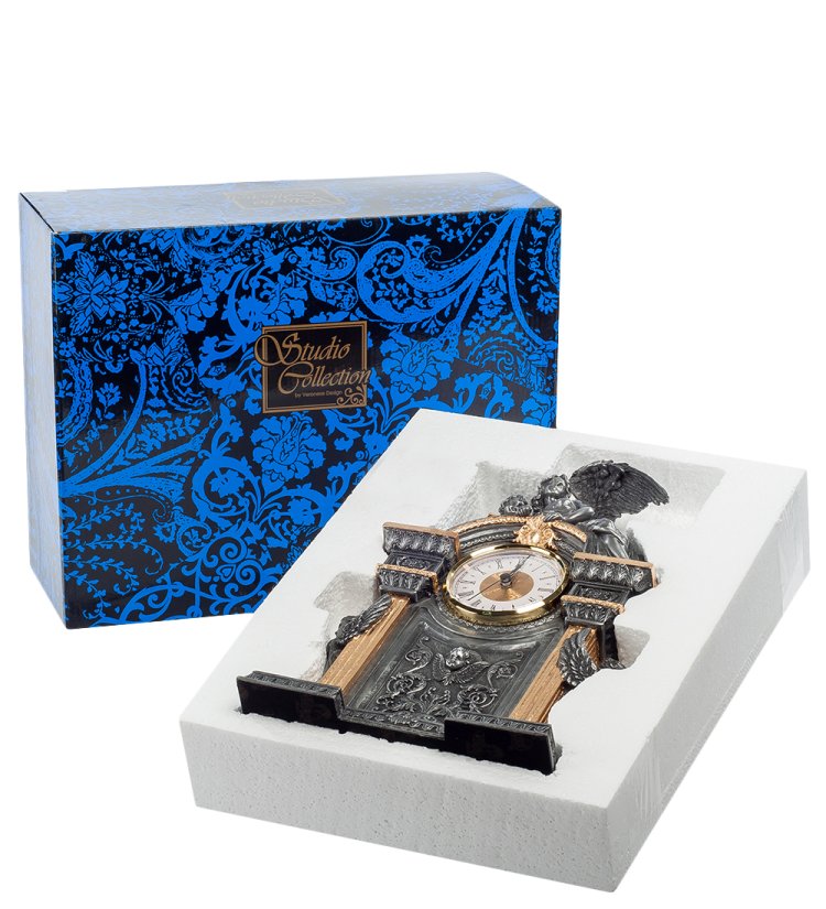 Часы в стиле барокко Ангел и его дитя Veronese WS-608, упаковочный вид