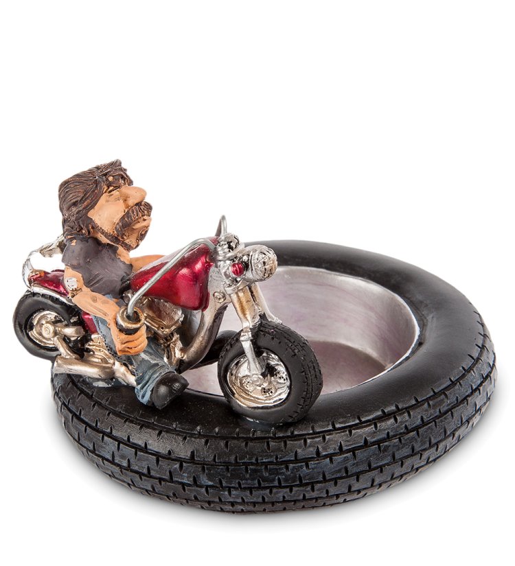 Пепельница Байкер на шине The Comical World of Stratford RV- 29, оборотная сторона