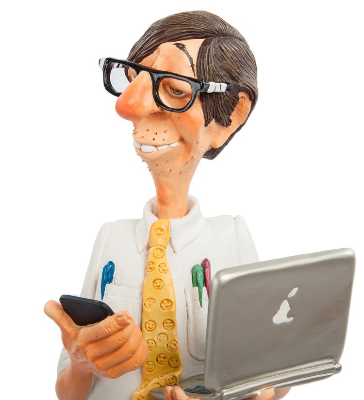 Статуэтка Деловой Программист - The Computer Expert Forchino FO-85530, портретный вид