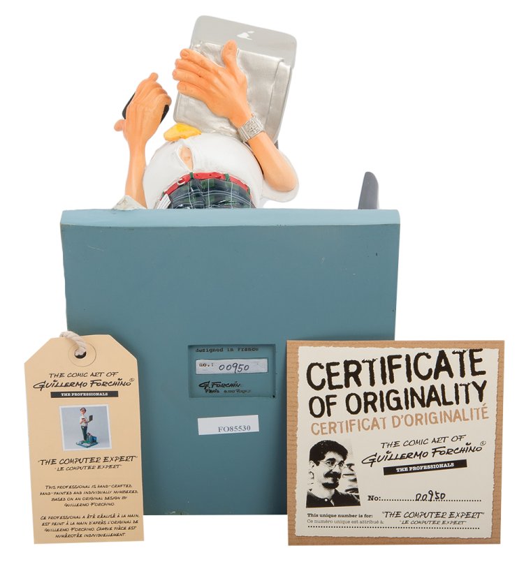 Статуэтка Деловой Программист - The Computer Expert Forchino FO-85530, сертификаты