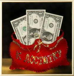 Картина К достатку c кристаллами Swarovski