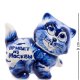 Фигурка Кот-Пушистик Голубая гжель ГЛ-363