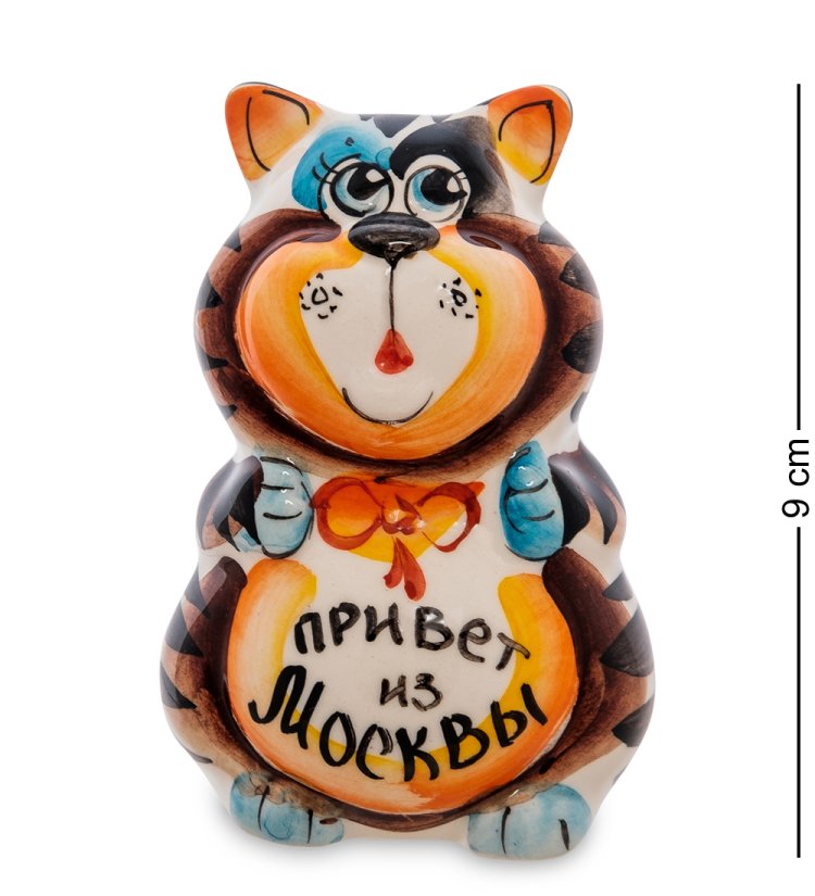 Фигурка Кот Мойша Цветная гжель ГЛ-370 