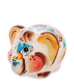 Статуэтка Мамонтенок Цветная гжель