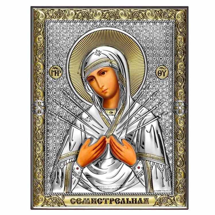 Семистрельная Икона Божией Матери, Размер: 14х18 см Beltrami 6424/OP