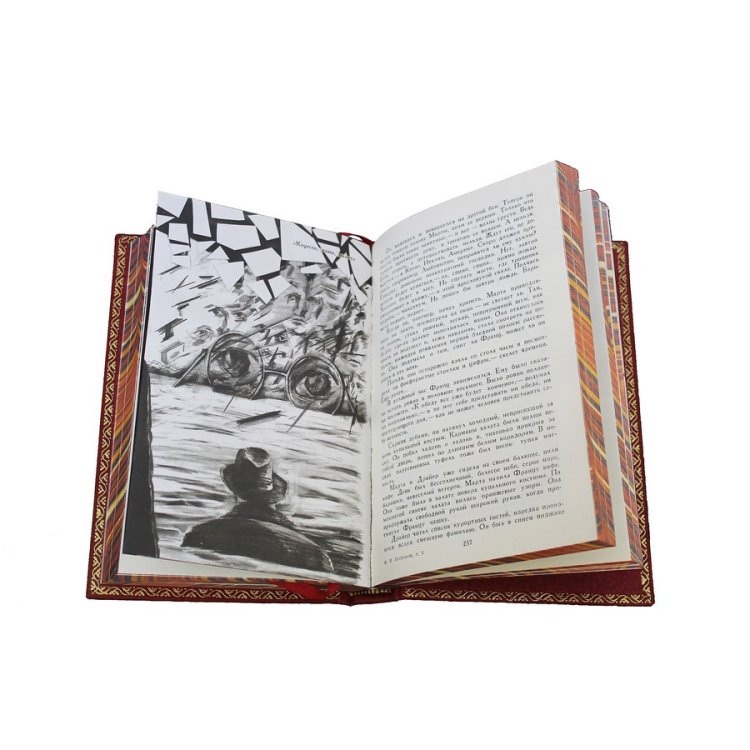 Книги в кожаном переплете Владимир Набоков - Собрание сочинений в 4 томах BG1378S, фотография разворота