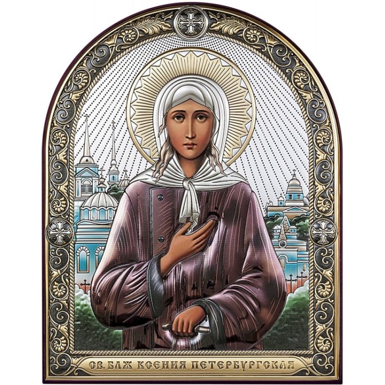 Икона Святая Ксения Петербургская, Размер: 24х30 см Beltrami 6406/5CT