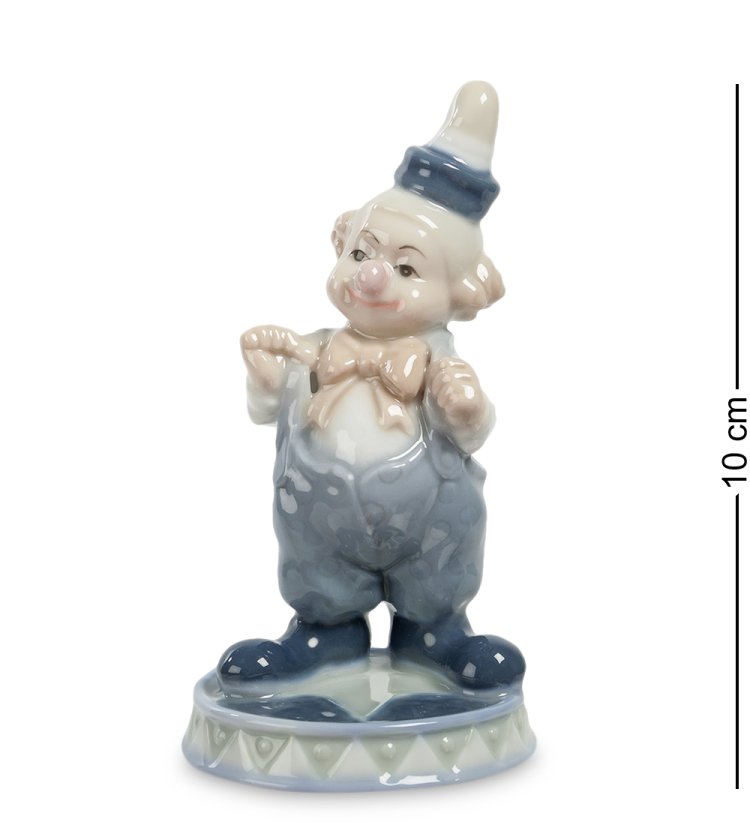 Статуэтка из фарфора Маленький клоун с бантом Pavone JP-19/10