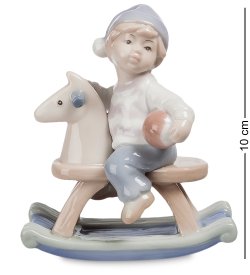 Статуэтка из фарфора Мальчик на Лошадке с мячиком
