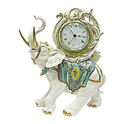 Фарфоровые часы Слон