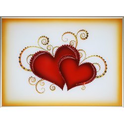 Картина Сплетение чувств c кристаллами Swarovski