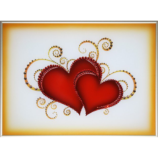 Картина Сплетение чувств c кристаллами Swarovski