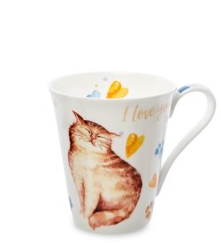 Кружка из фарфора Кошачья Нежность