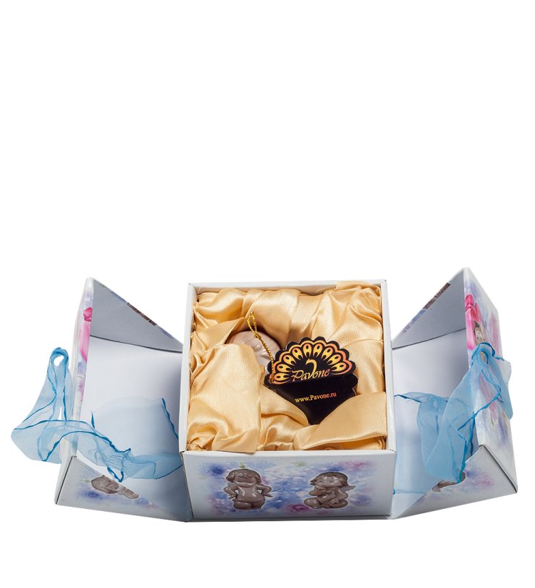 Фигурка из фарфора обиженный Амурчик Pavone JP-09/ 5, фотография в упаковке