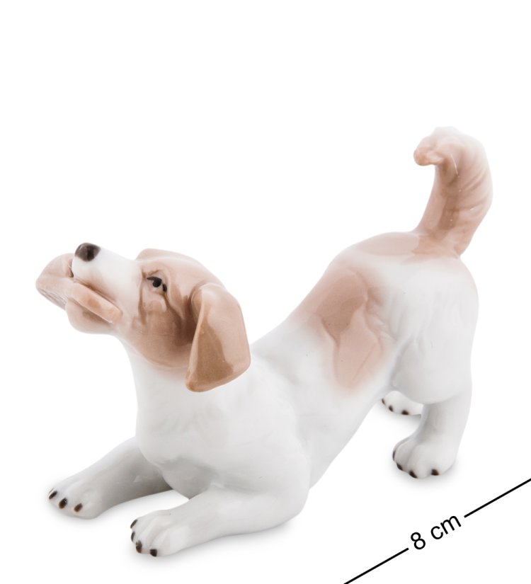 Фигурка из фарфора Щенок с тапкой Pavone JP-31/26