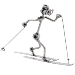 Лыжник - Фигурка из металла