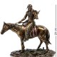 Статуэтка Индеец на коне с ружьем Veronese WS-440
