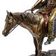 Статуэтка Индеец на коне с ружьем Veronese WS-440, конь