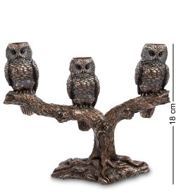 Подсвечник Три совы