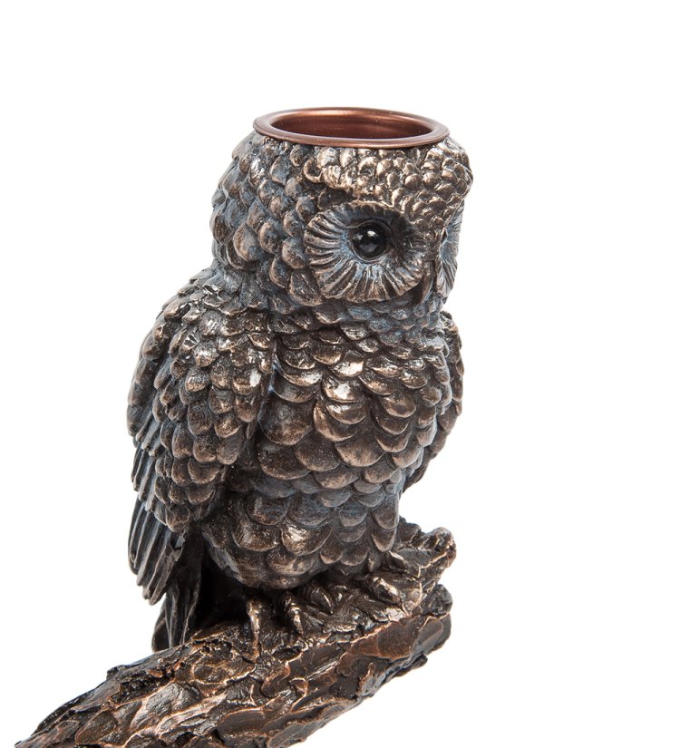 Подсвечник Три совы Veronese WS-781, увеличенный вид совы